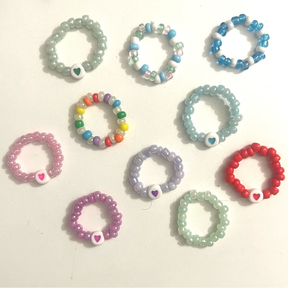 10 handmade rings